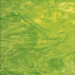 Vidrio Verde Manzana Veteado Blanco Opal