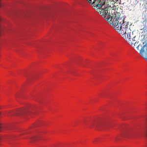 Vidrio Rojo Veteado Oscuro Iridiscente